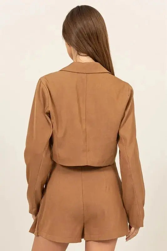 HYFVE Cropped Button - Down Blazer - Love Salve